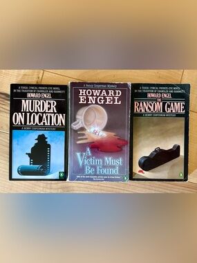 3 Howard Engel murder mystery books